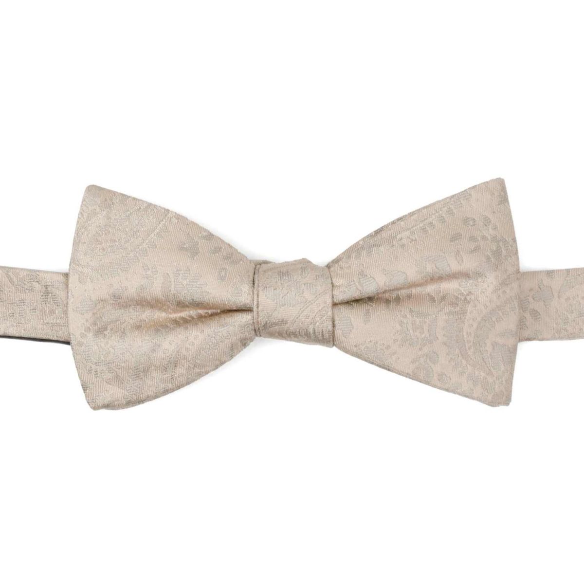 Tan Paisley Mens Bow Tie