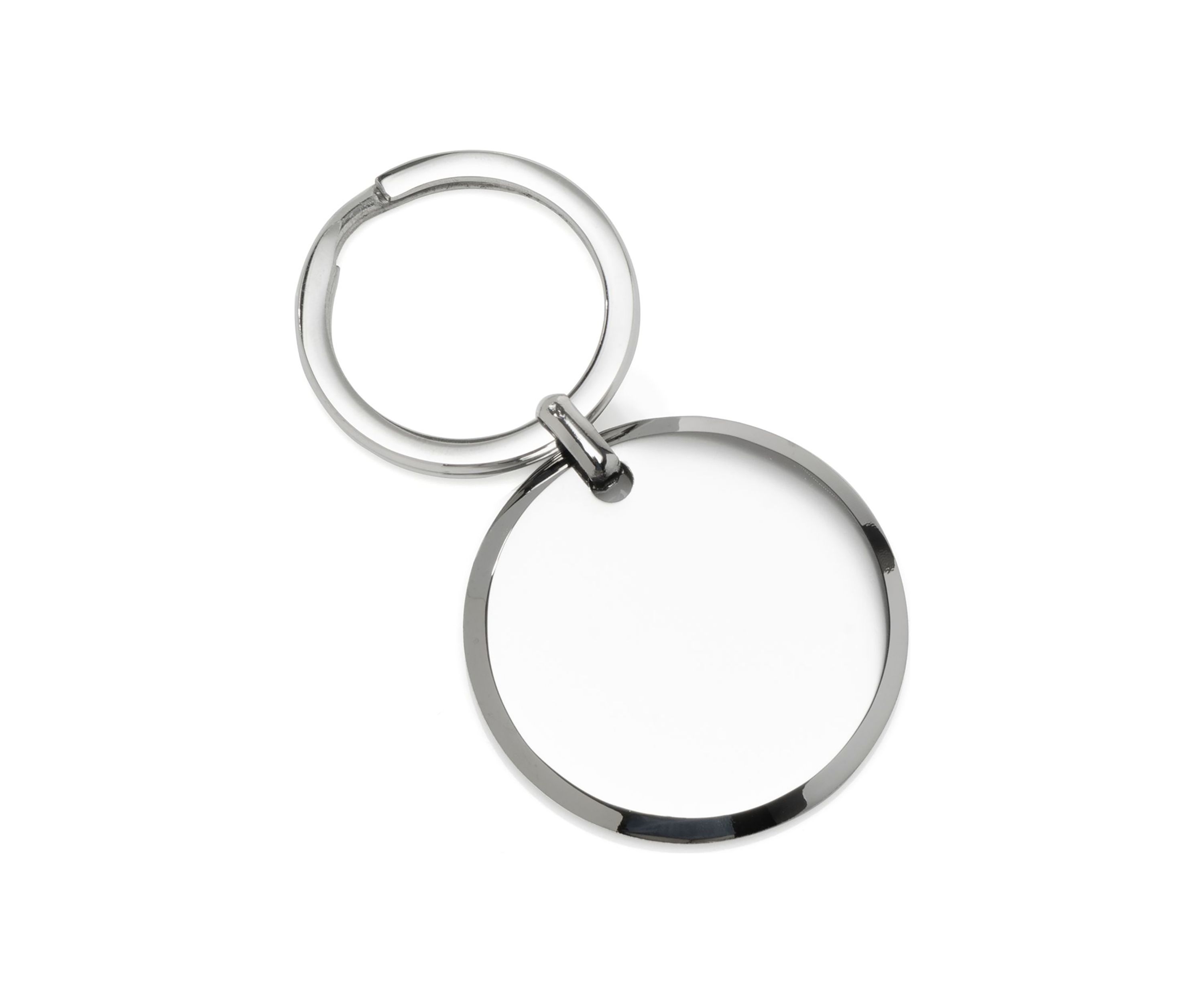 Round Engravable Stainless Steel Key Chain