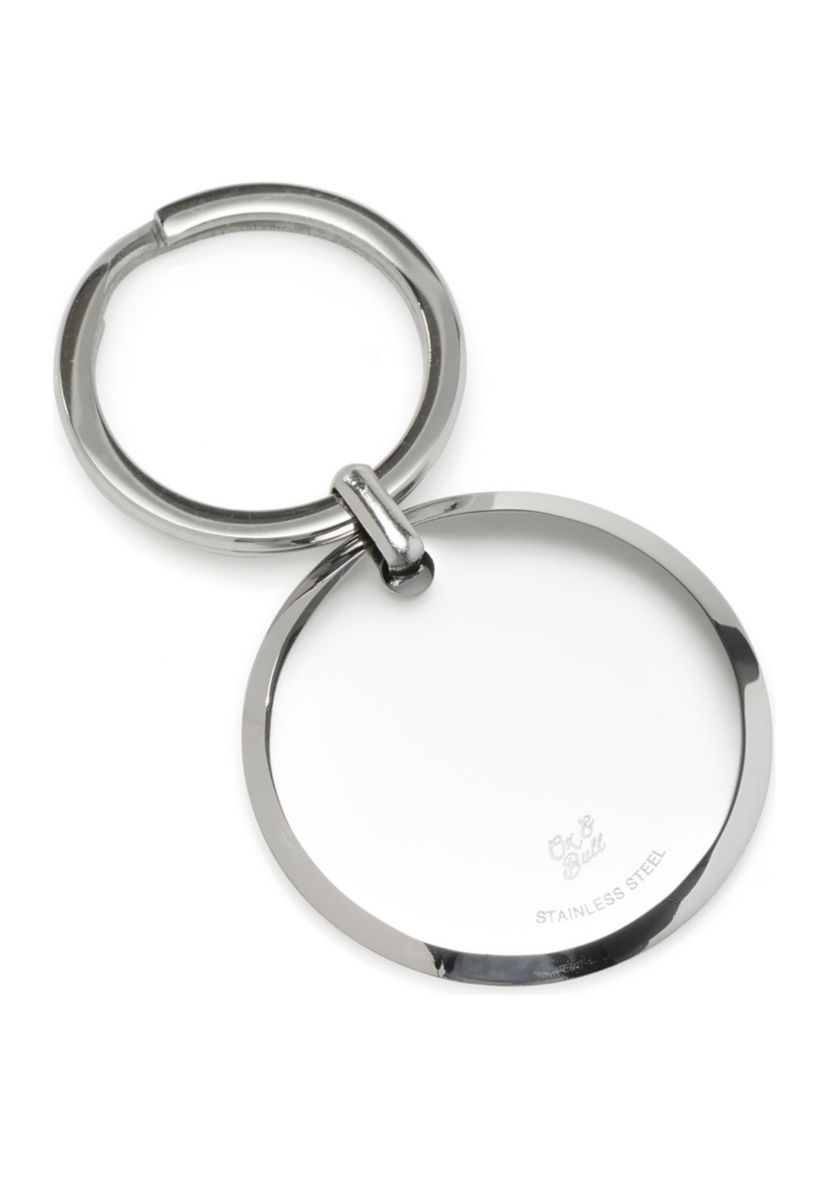 Round Engravable Stainless Steel Key Chain