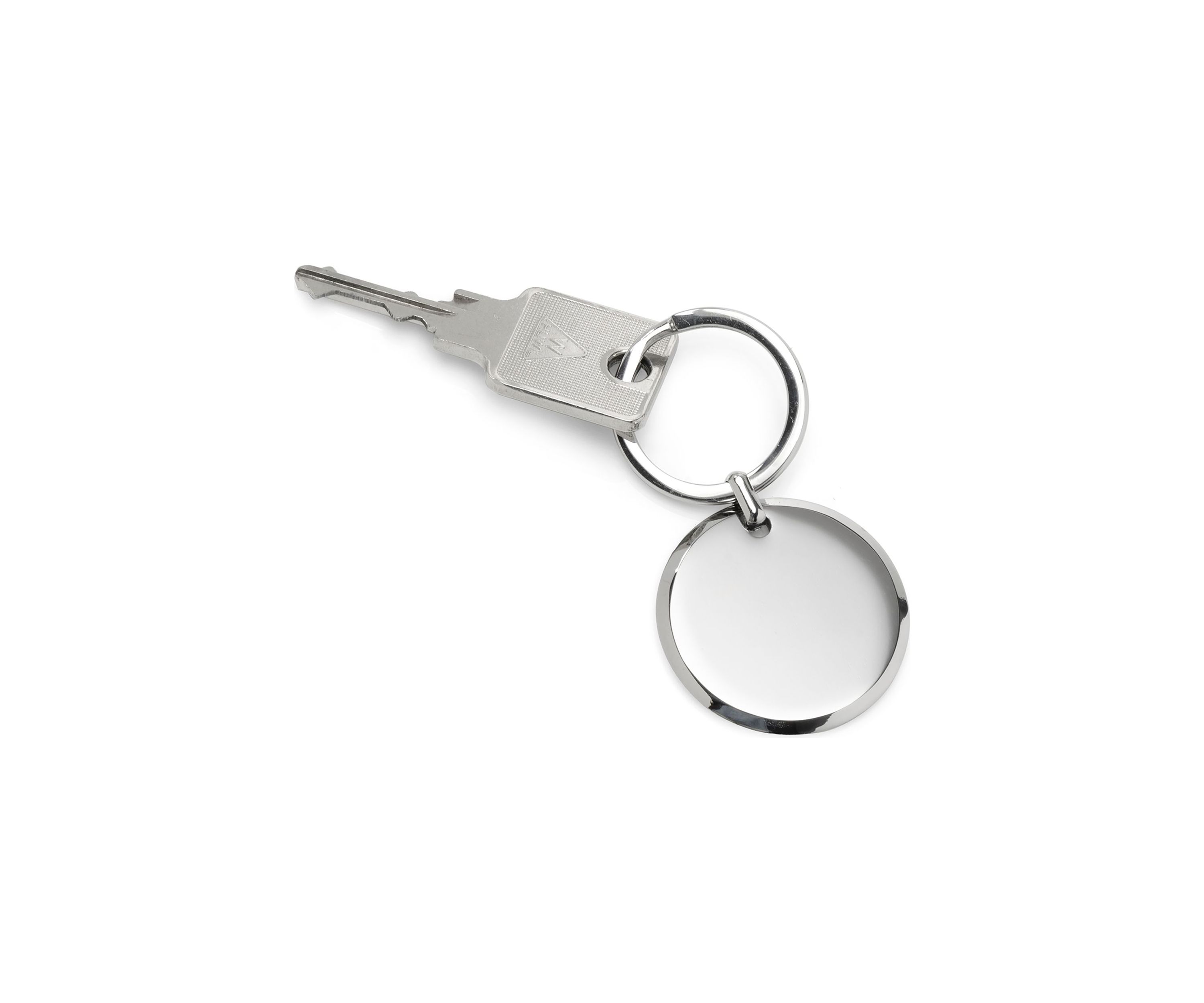 Round Engravable Stainless Steel Key Chain