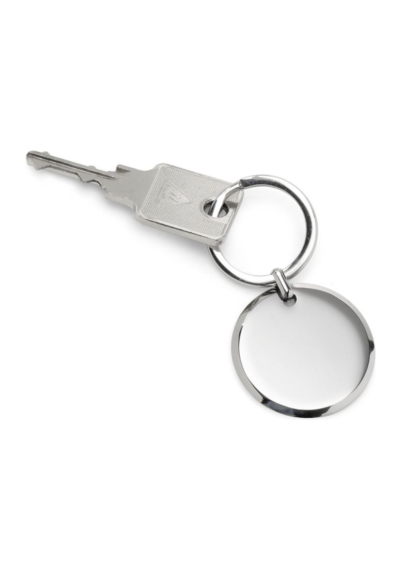 Round Engravable Stainless Steel Key Chain