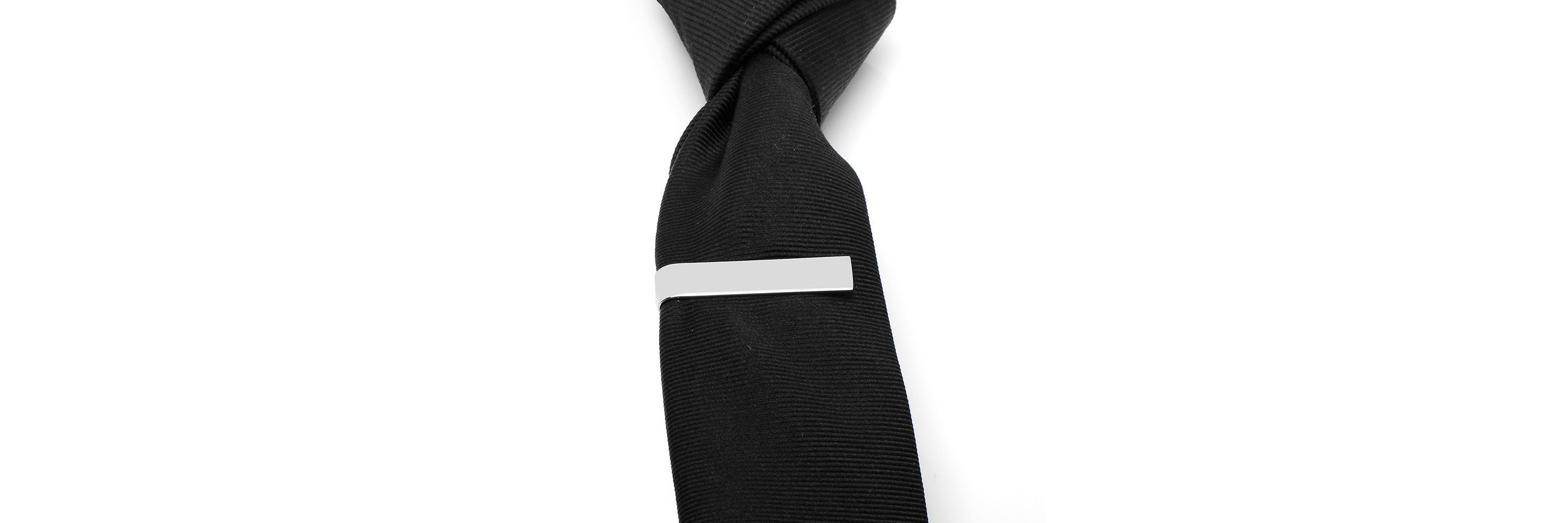 Short Stainless Steel Engravable Tie Bar