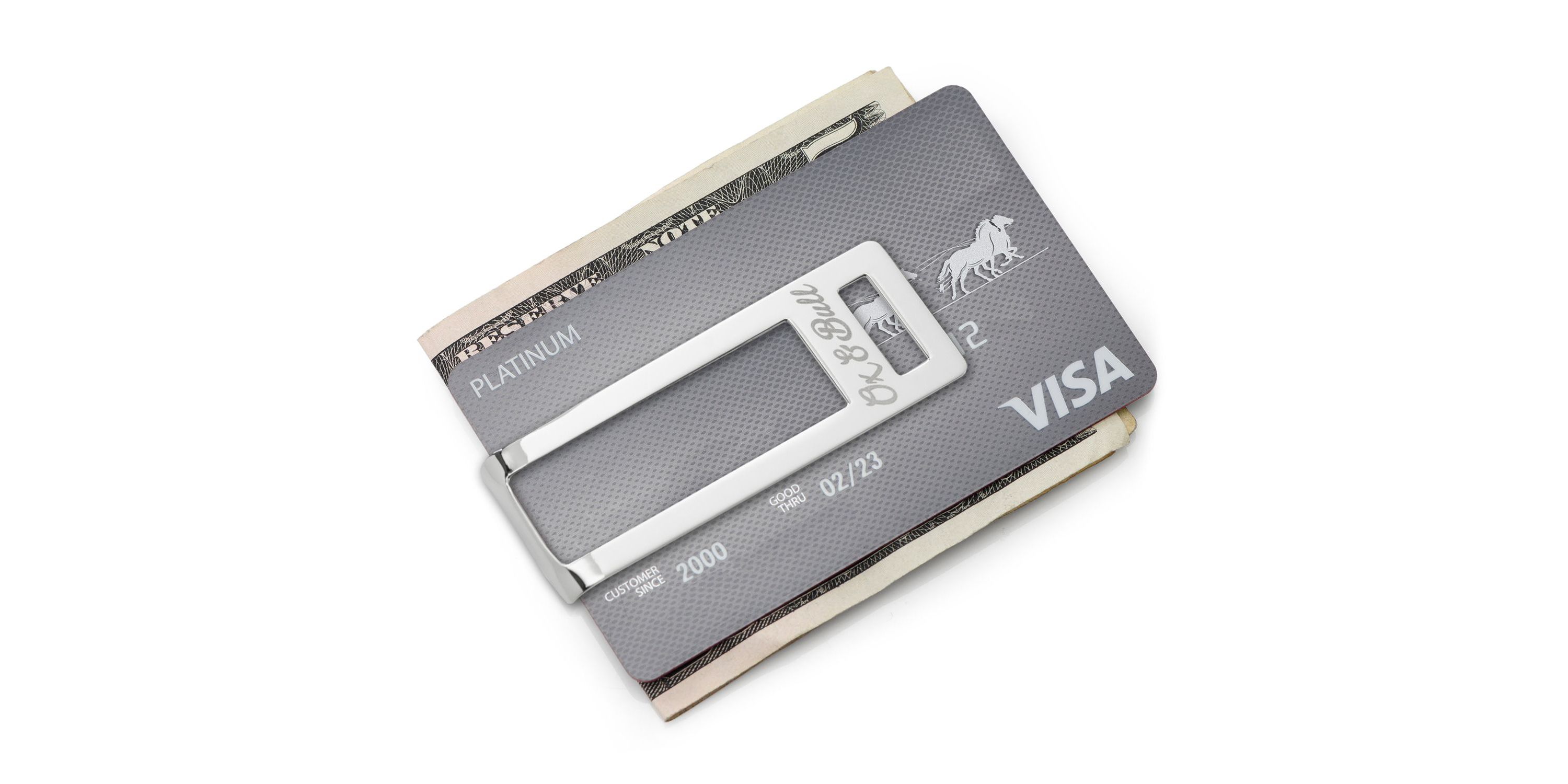 Stainless Steel Cut Out Money Clip