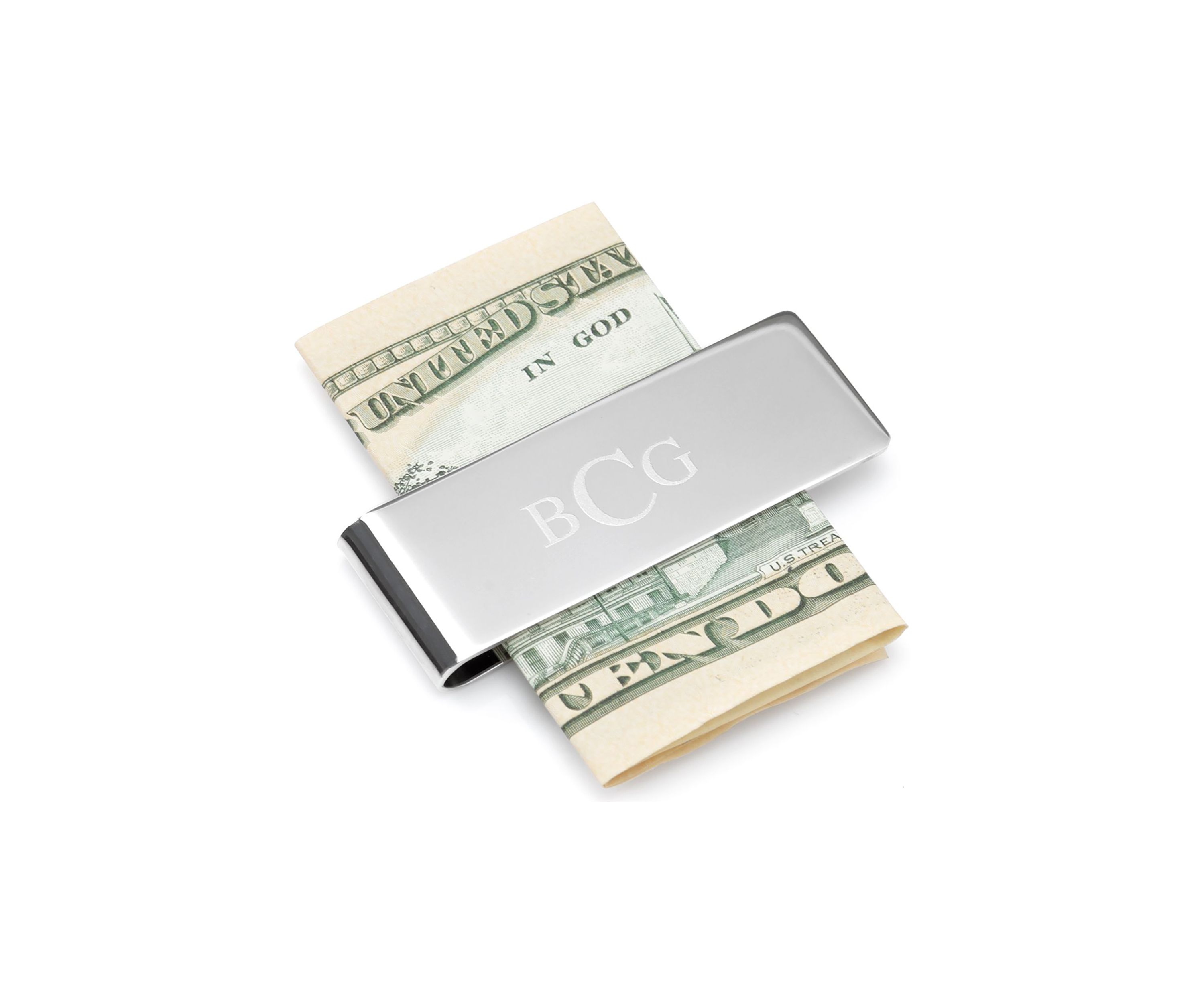 Stainless Steel Engravable Money Clip