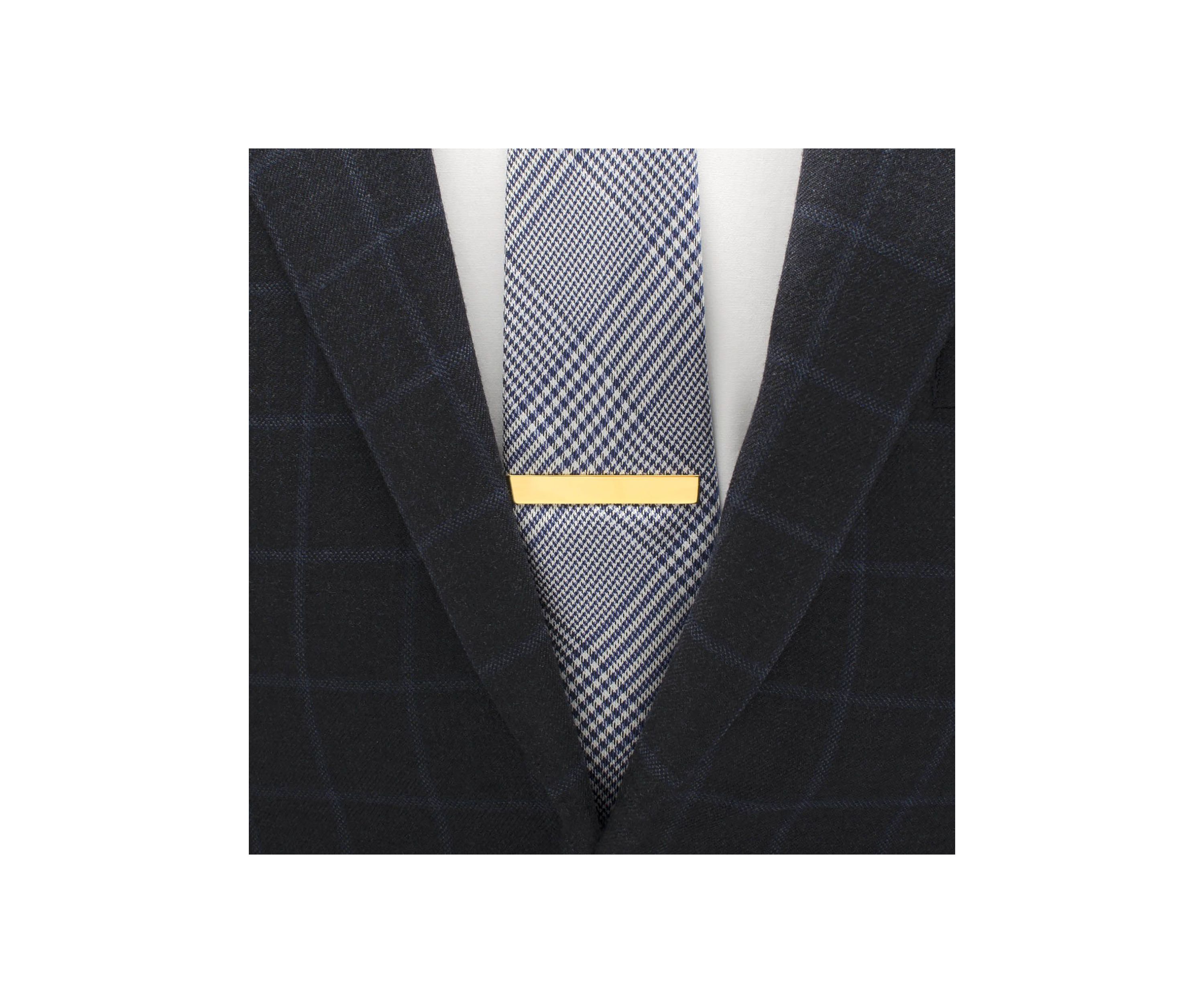 Gold Plated Stainless Steel Engravable Tie Bar