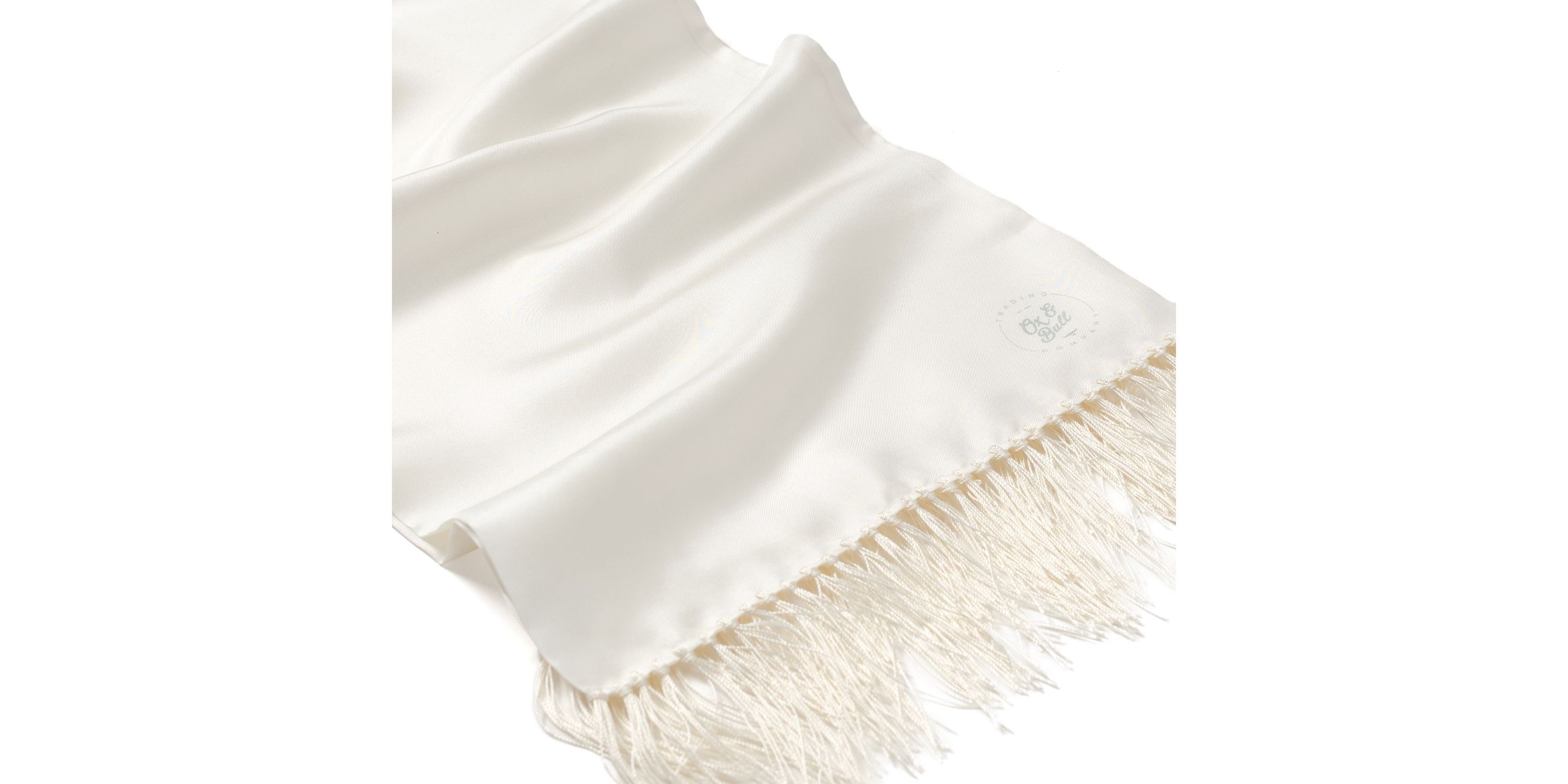 White Silk Tuxedo Scarf
