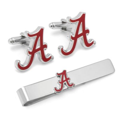 NCAA Alabama Crimson Tide Cufflinks and Tie Bar Gift Set