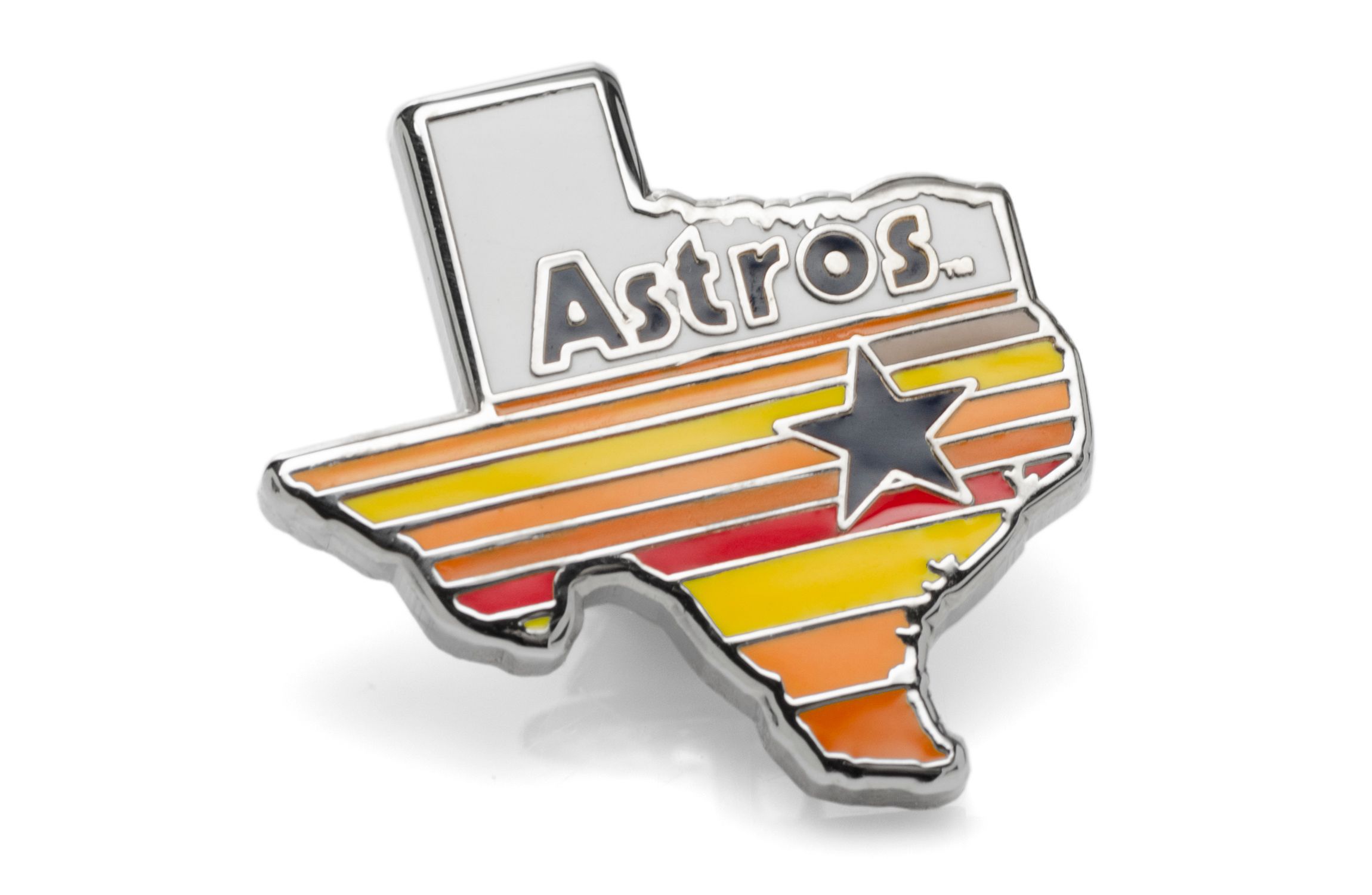 MLB Houston Astros Tequila Sunrise Lapel Pin