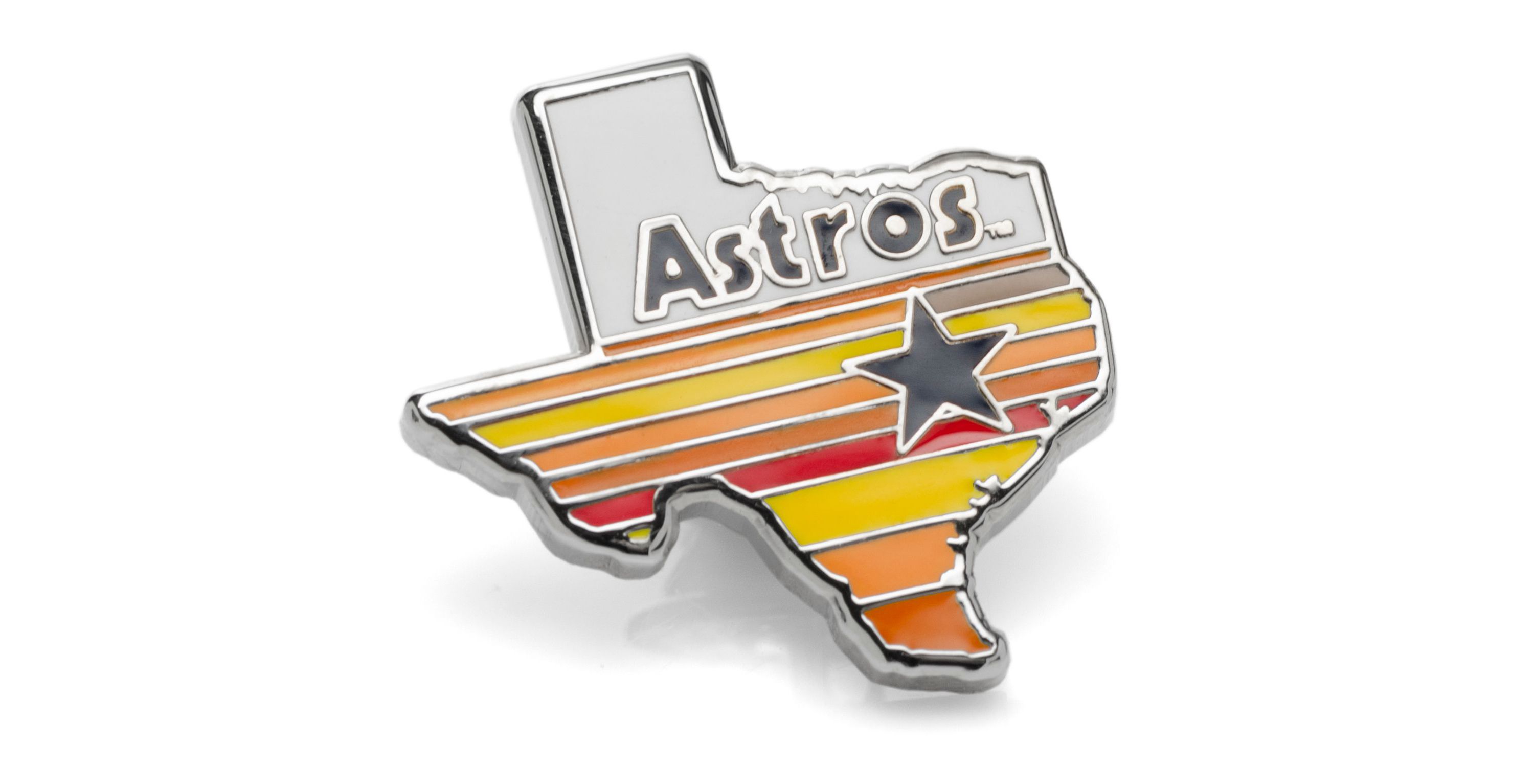 MLB Houston Astros Tequila Sunrise Lapel Pin