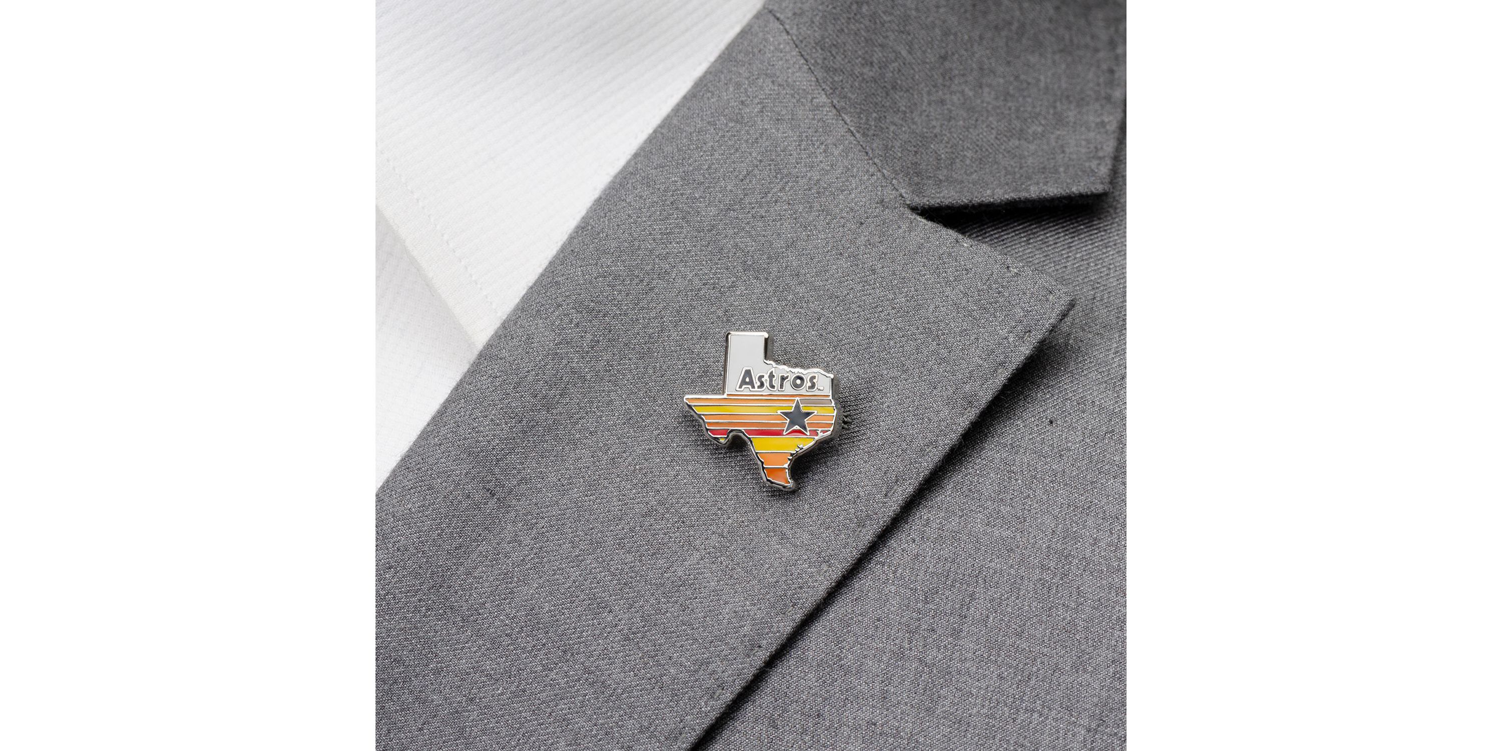 MLB Houston Astros Tequila Sunrise Lapel Pin
