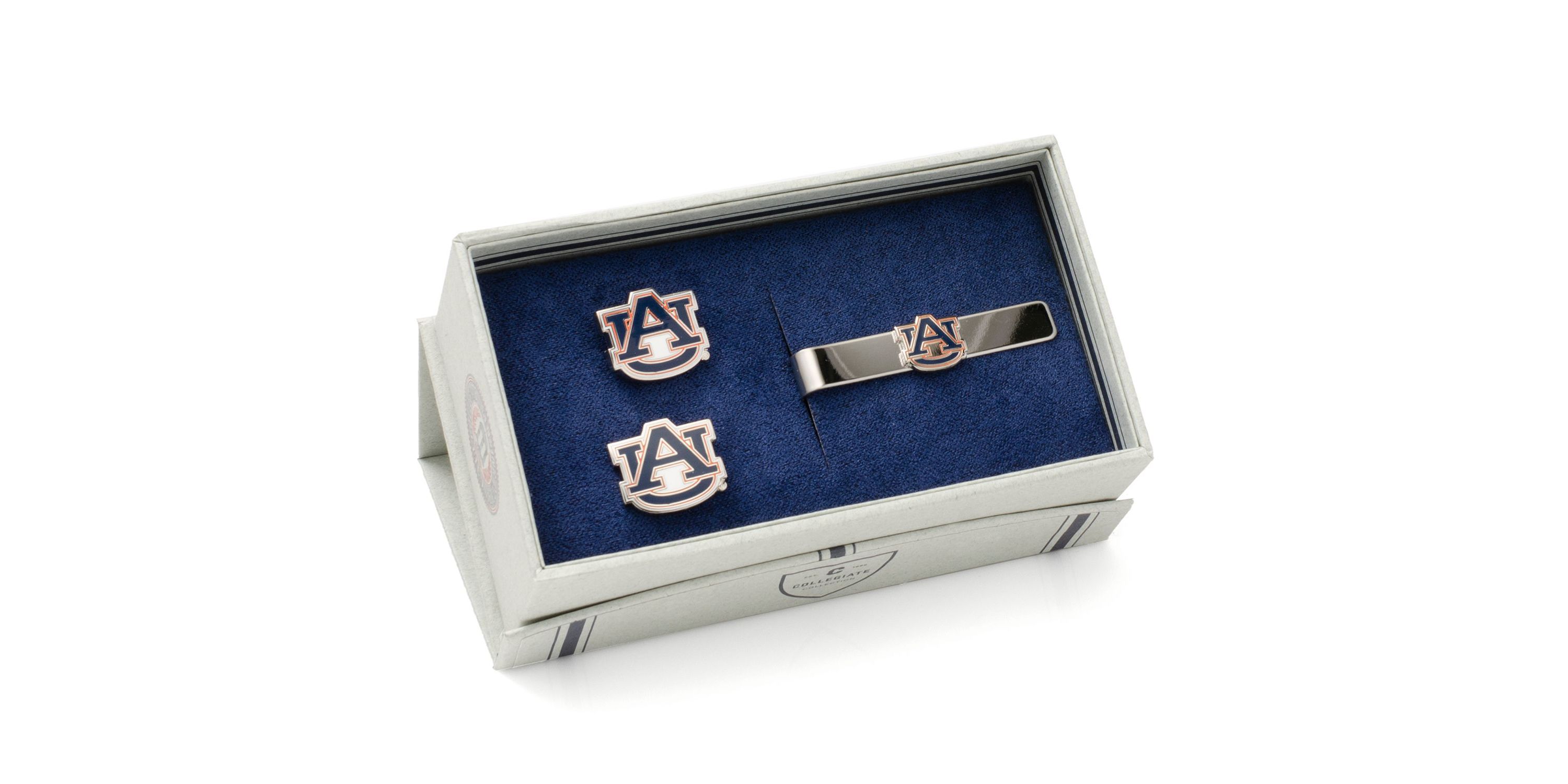 NCAA Auburn University Tigers Cufflinks and Tie Bar Gift Set