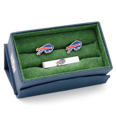 NFL Buffalo Bills Cufflinks and Tie Bar Gift Set