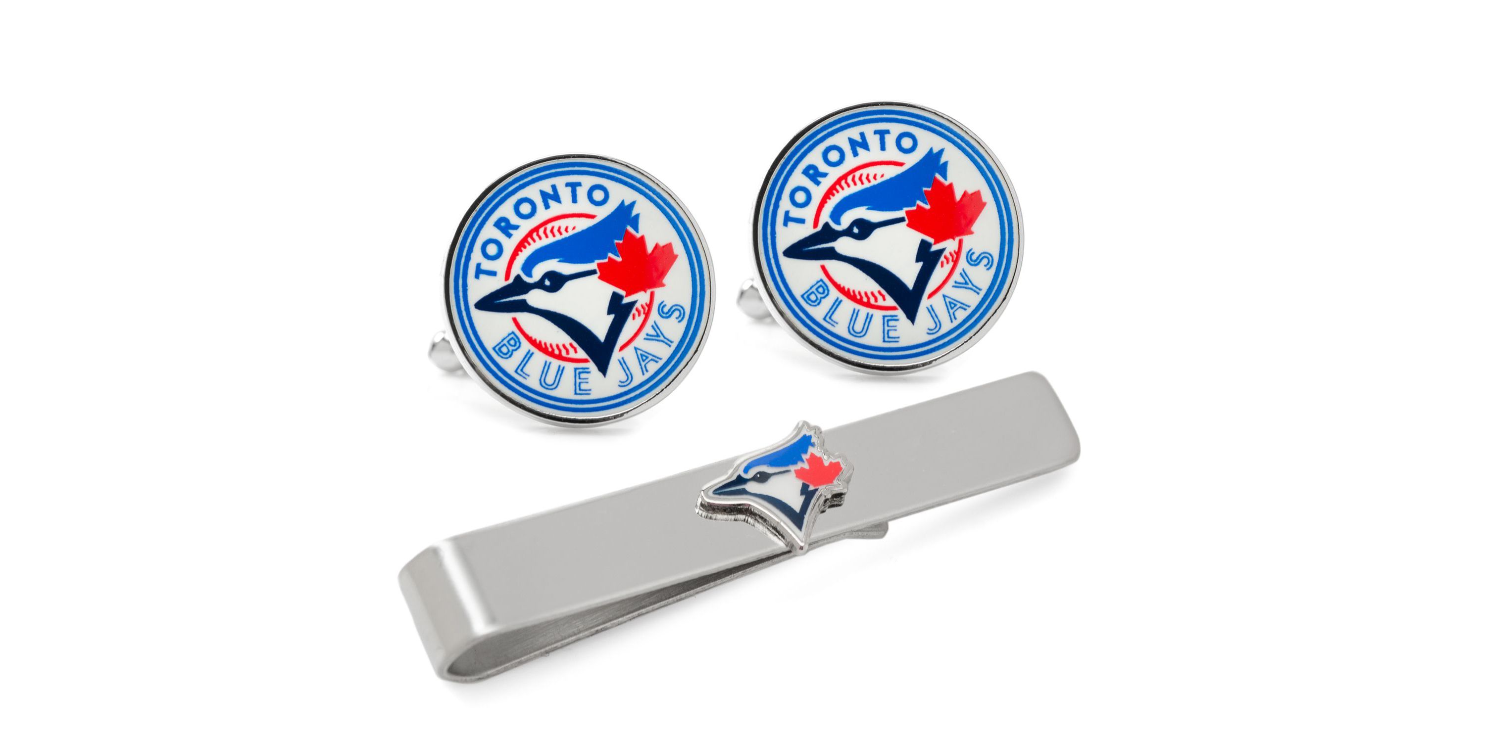 MLB Toronto Blue Jays Cufflinks and Tie Bar Gift Set