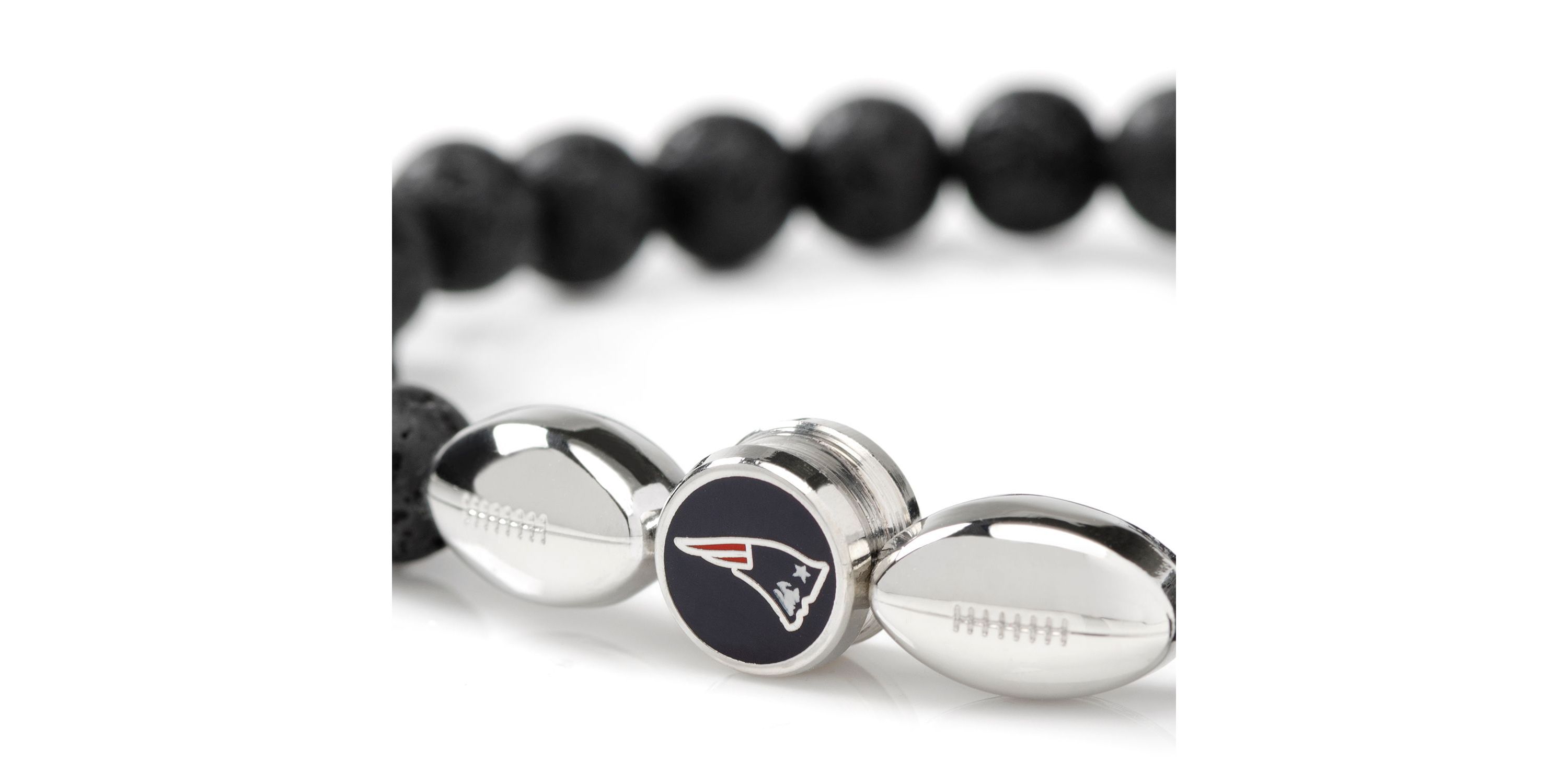 NFL New England Patriots Beaded Bracelet