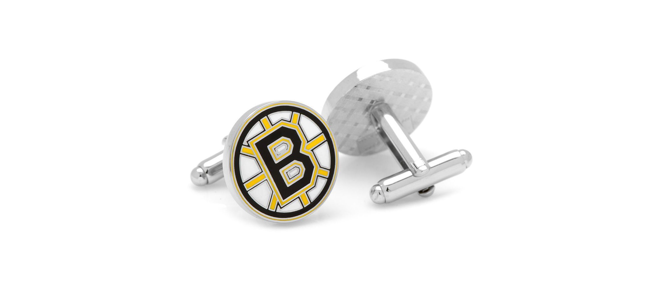 NHL Boston Bruins Cufflinks & Tie Bar Gift Set
