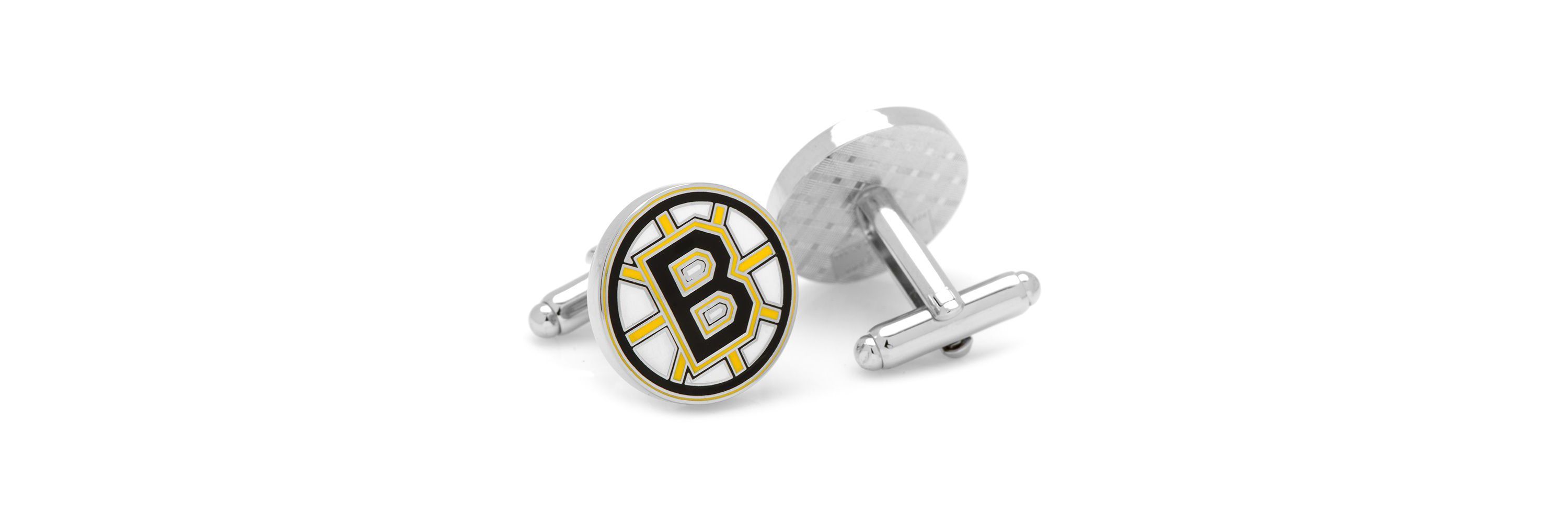 NHL Boston Bruins Cufflinks & Tie Bar Gift Set