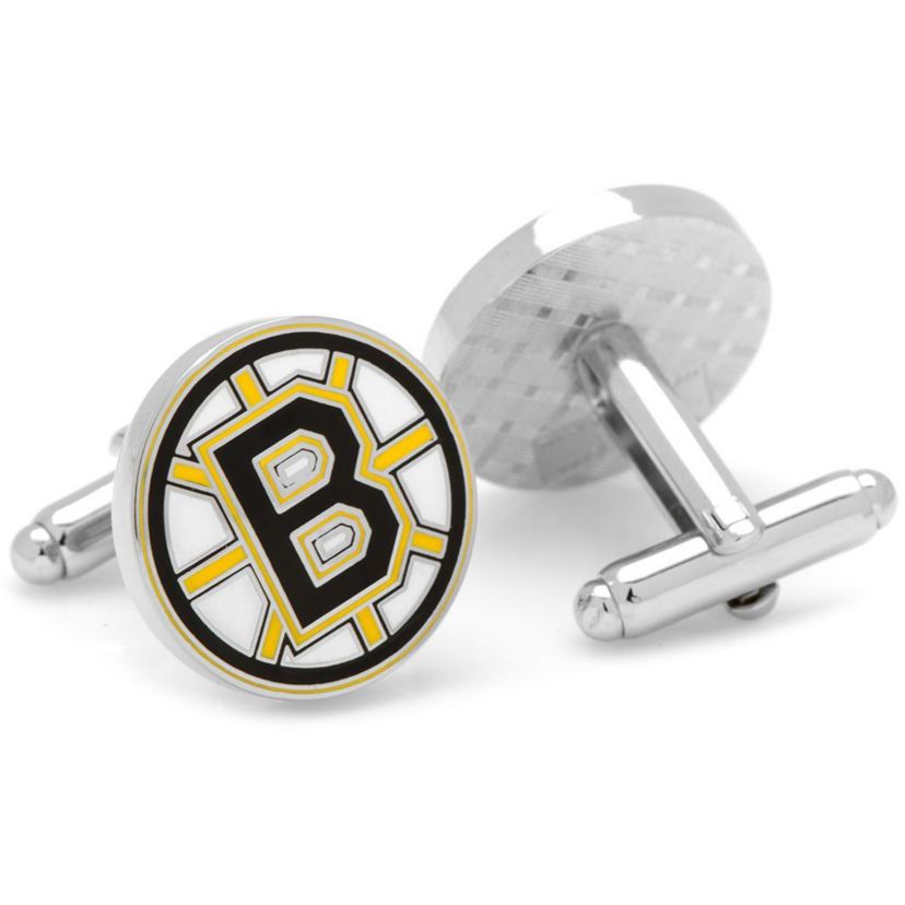 NHL Boston Bruins Cufflinks & Tie Bar Gift Set