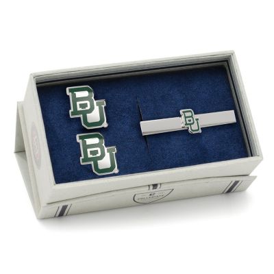 NCAA Baylor Bears Cufflinks & Tie Clip Gift Set