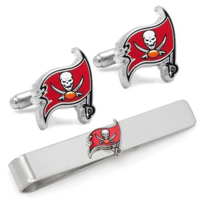 NFL Tampa Bay Buccaneers Cufflinks and Tie Bar Gift Set