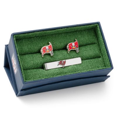 NFL Tampa Bay Buccaneers Cufflinks and Tie Bar Gift Set