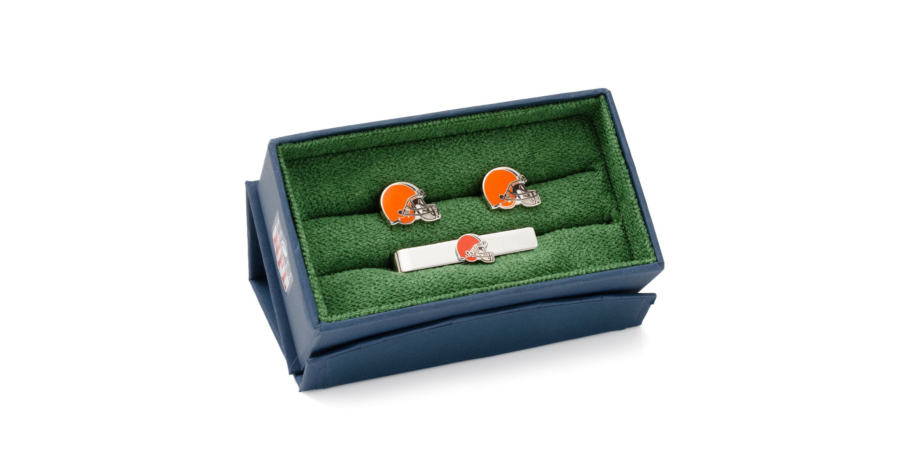 NFL Cleveland Browns Cufflinks and Tie Bar Gift Set