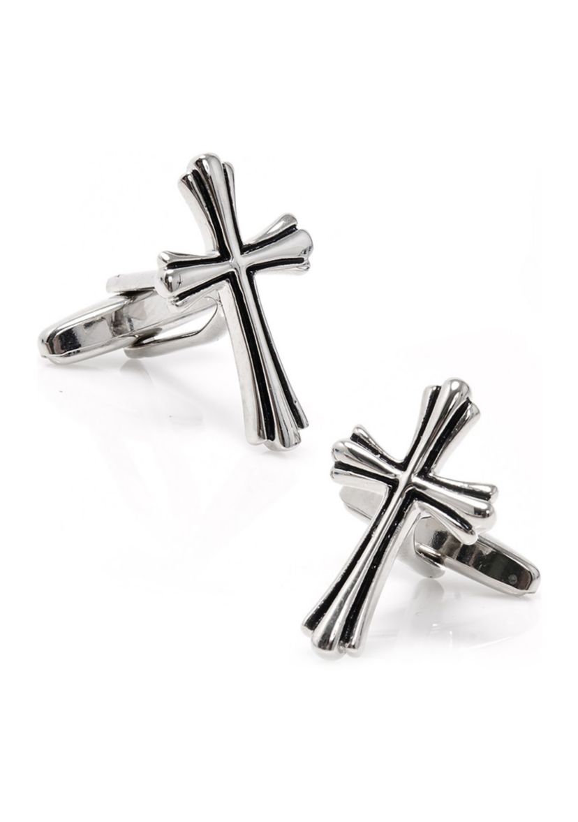 Silver Cross Cufflinks