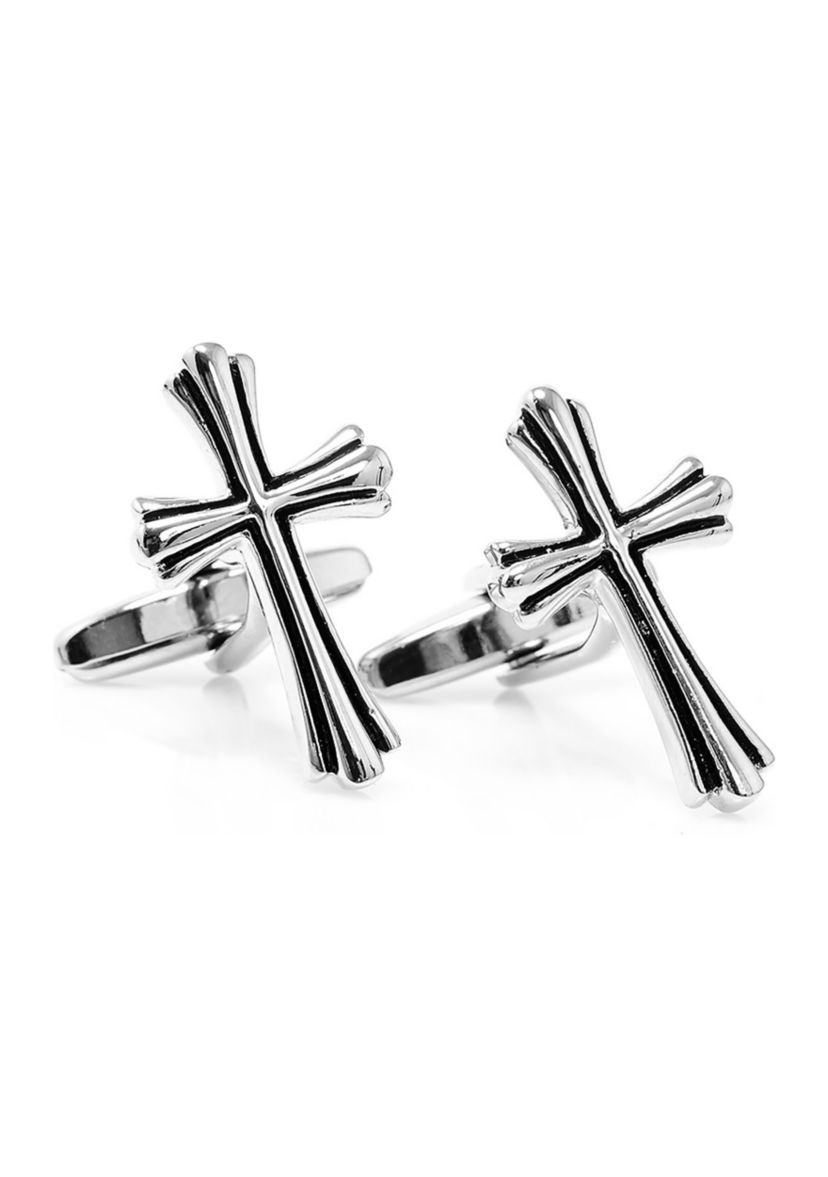 Silver Cross Cufflinks