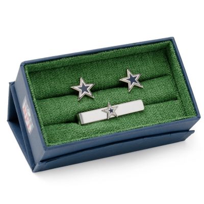 NFL Dallas Cowboys Cufflinks and Tie Bar Gift Set