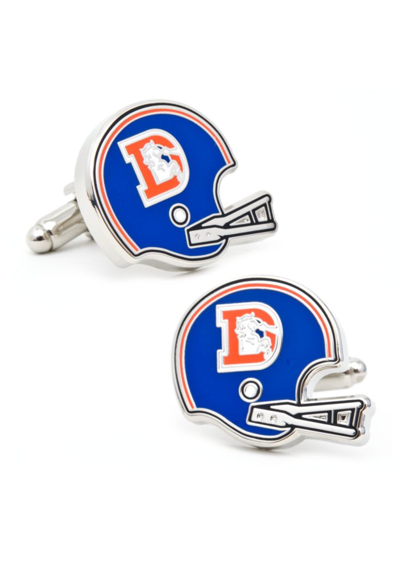 Retro Denver Broncos Helmet Cufflinks