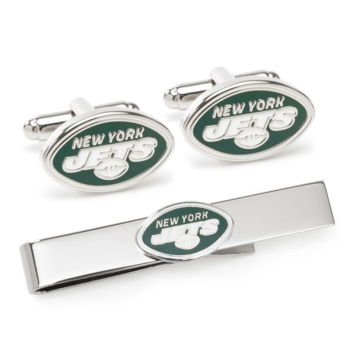 NFL New York Jets Cufflinks & Tie Bar Gift Set