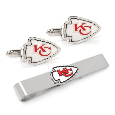 NFL Kansas City Chiefs Cufflinks and Tie Bar Gift Set
