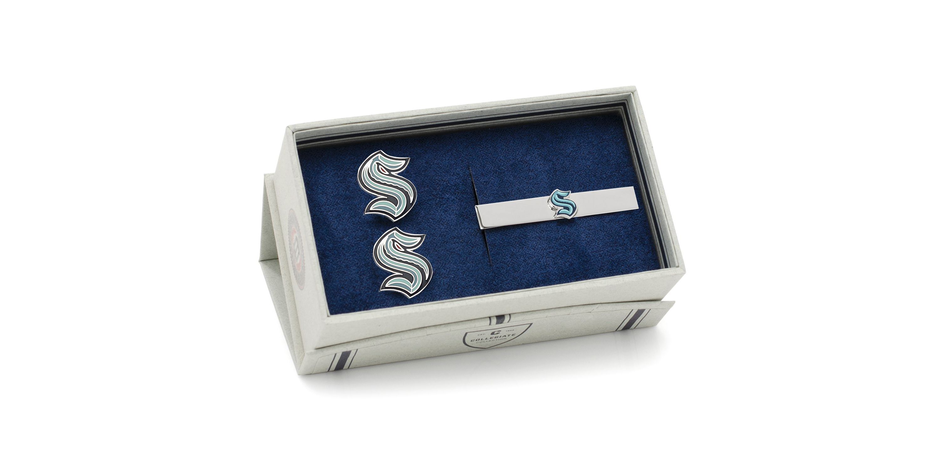 NHL Seattle Kraken Cufflinks & Tie Clip Gift Set