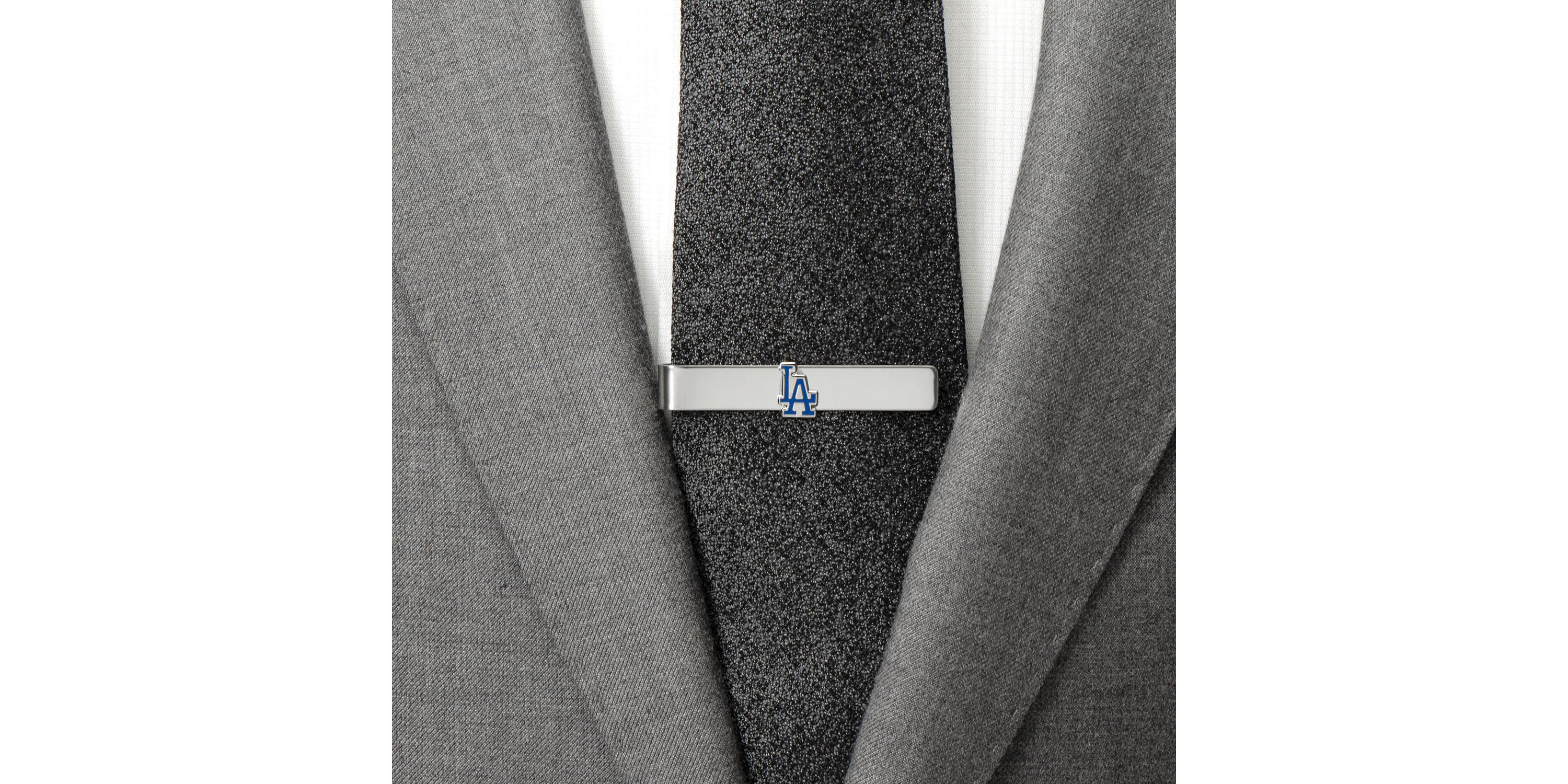MLB LA Dodgers Cufflinks and Tie Bar Gift Set