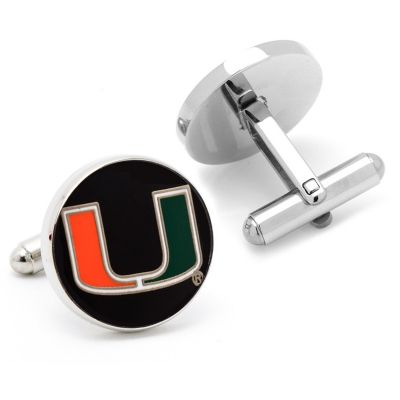 NCAA Miami Hurricanes Cufflinks and Tie Bar Gift Set