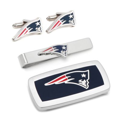 Cufflinks Inc Men's NFL New England Patriots 3-Piece Cushion Gift Set