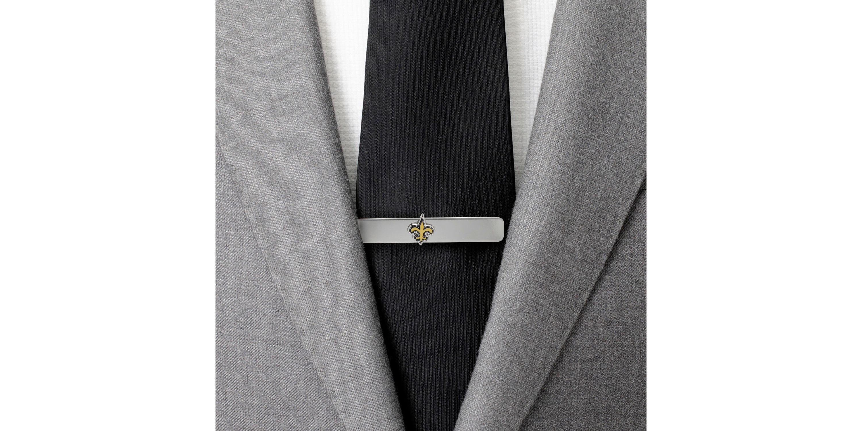 NFL New Orleans Saints Cufflinks and Tie Bar Gift Set