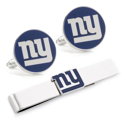 NFL New York Giants Cufflinks and Tie Bar Gift Set