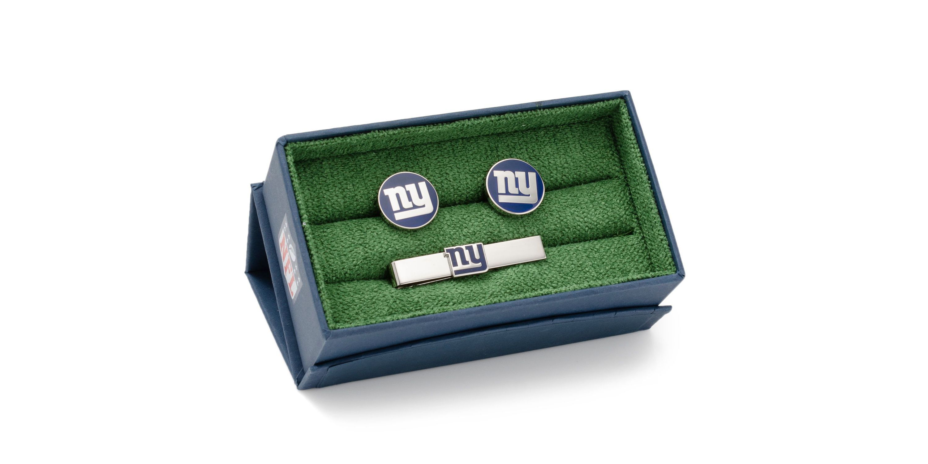 NFL New York Giants Cufflinks and Tie Bar Gift Set