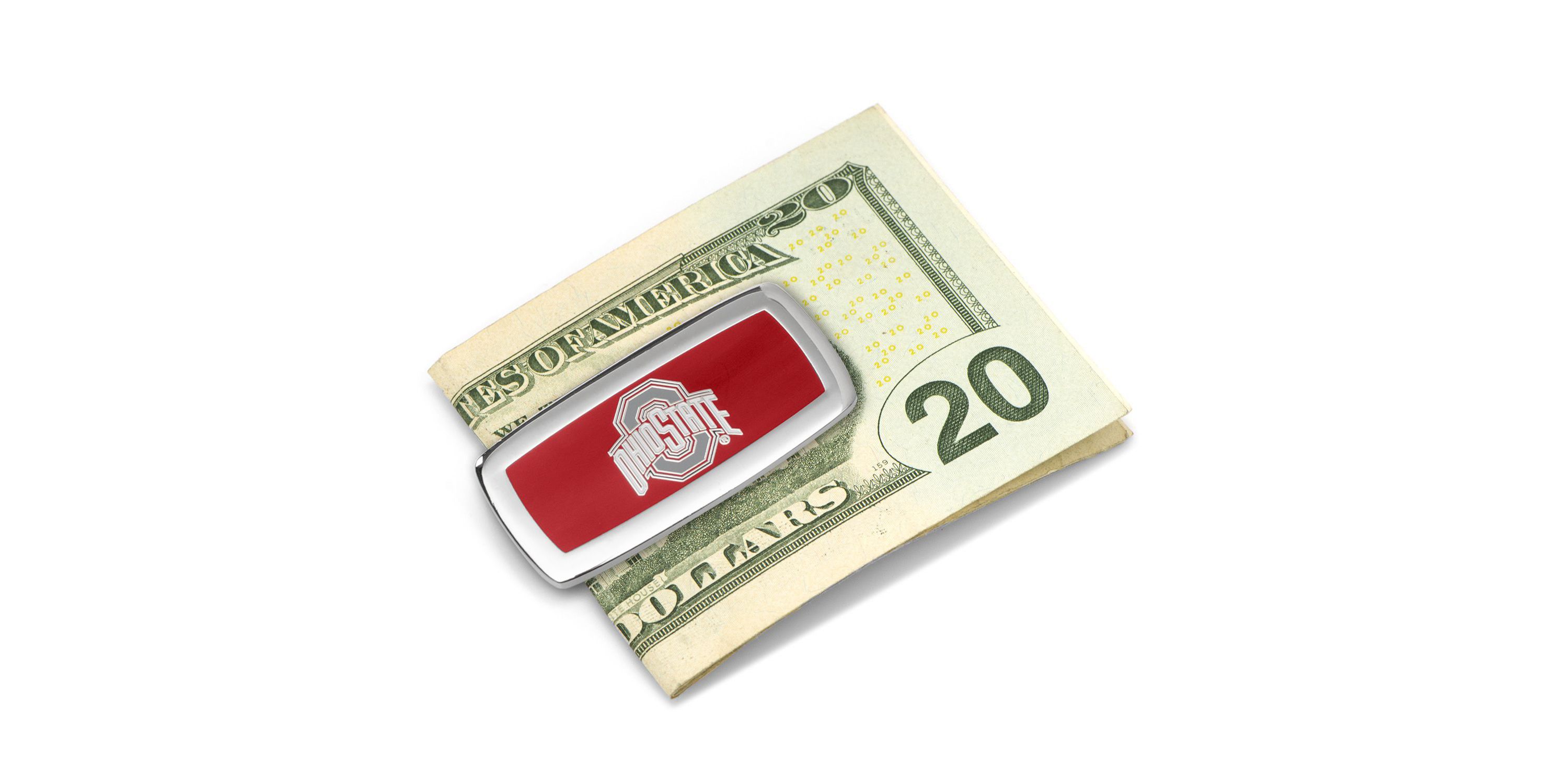 NCAA Ohio State University Cufflinks and Cushion Money Clip Set