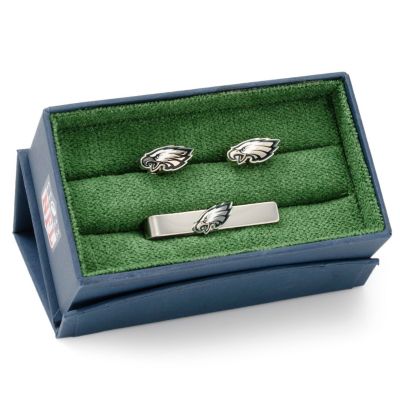 NFL Philadelphia Eagles Cufflinks and Tie Bar Gift Set