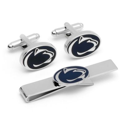 NCAA Penn State University Cufflinks and Tie Bar Gift Set