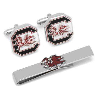 NCAA South Carolina Gamecocks Cufflinks and Tie Bar Gift Set