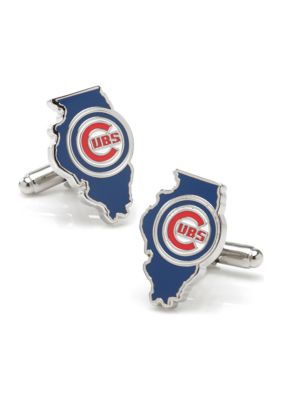 Chicago Cubs State Shaped Cufflinks