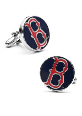 Cufflinks Inc Men's Classic Boston Red Sox Cufflinks, Blue