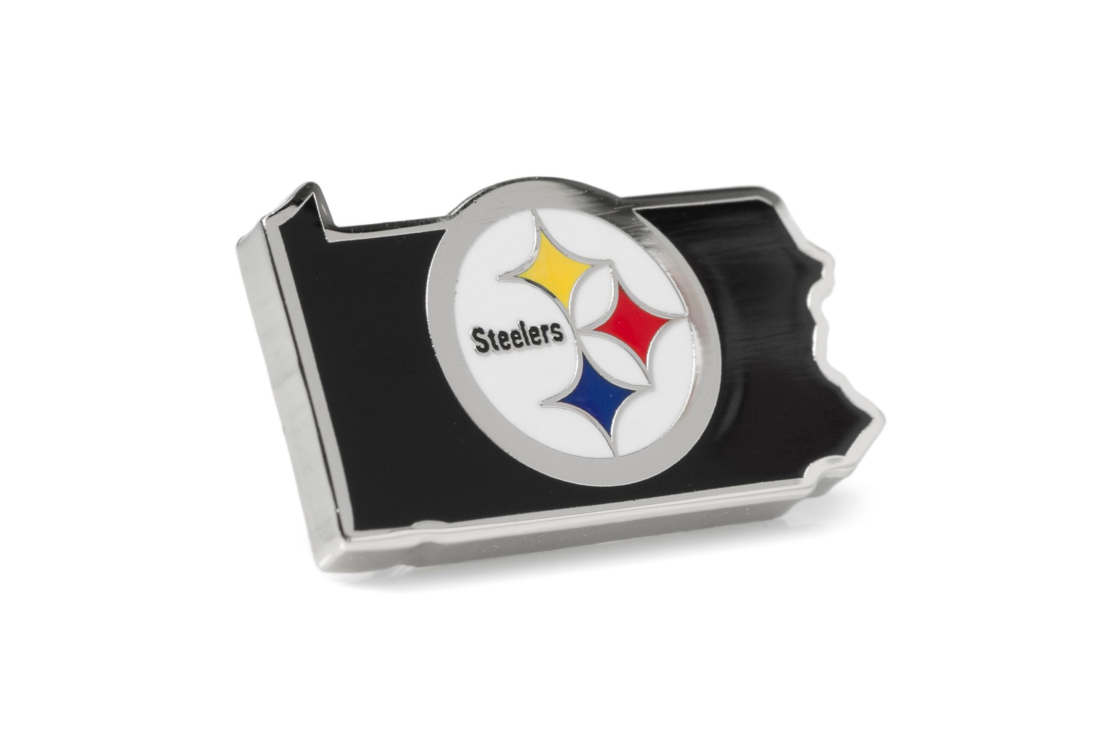 NFL Pittsburgh Steelers State Shaped Lapel Pin