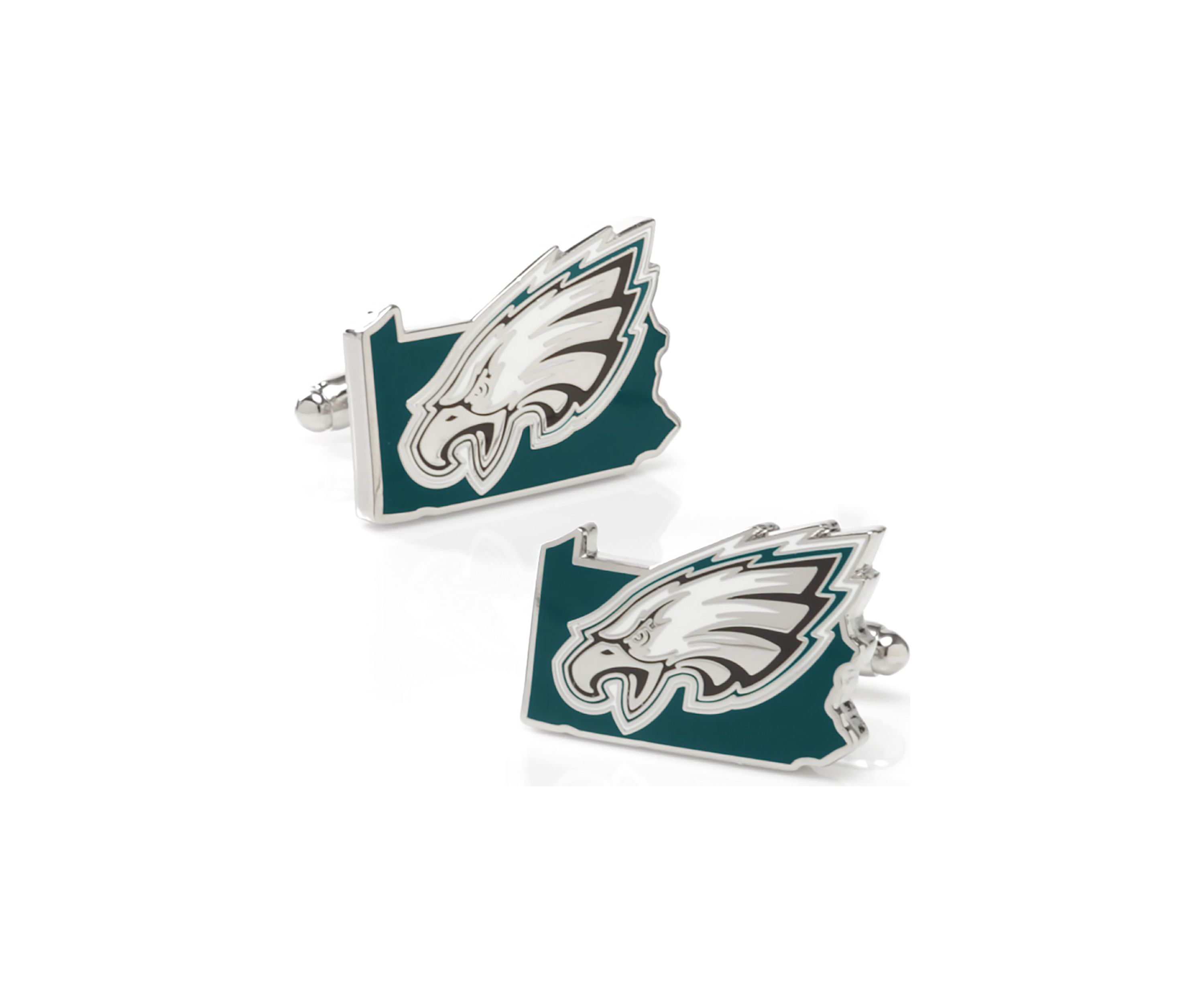 Philadelphia Eagles State Shaped Cufflinks