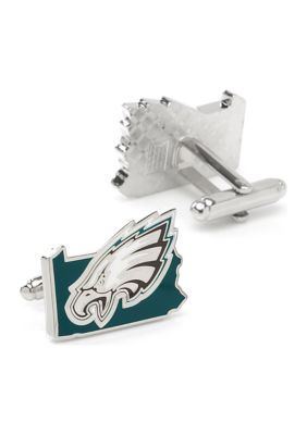 Philadelphia Eagles State Shaped Cufflinks