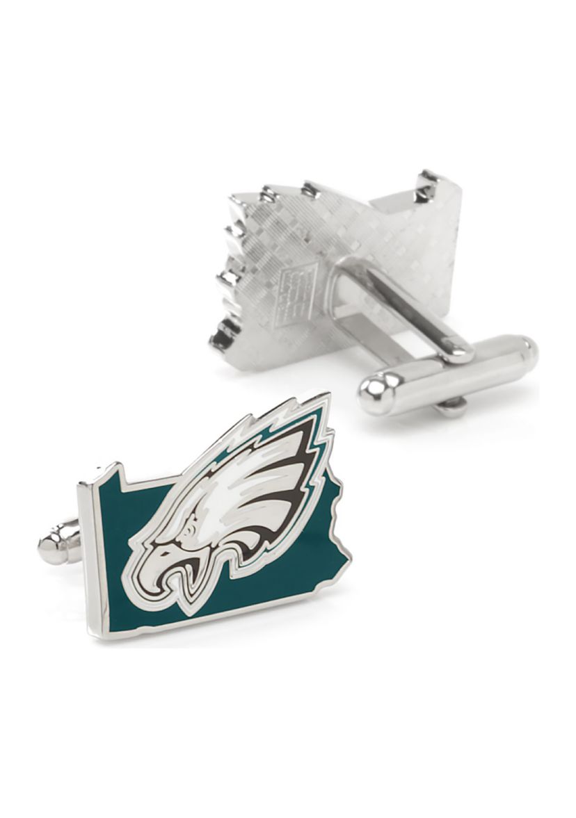 Philadelphia Eagles State Shaped Cufflinks