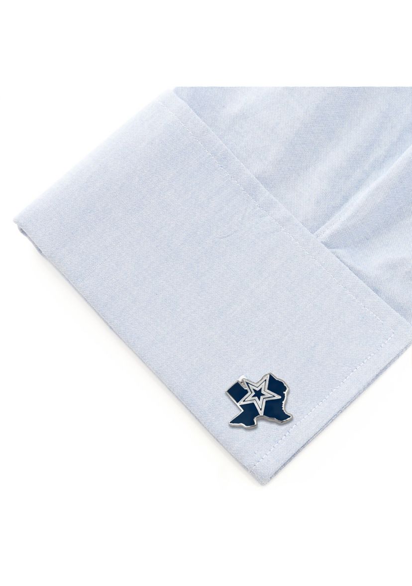 NFL Dallas Cowboys State Shaped Cufflinks