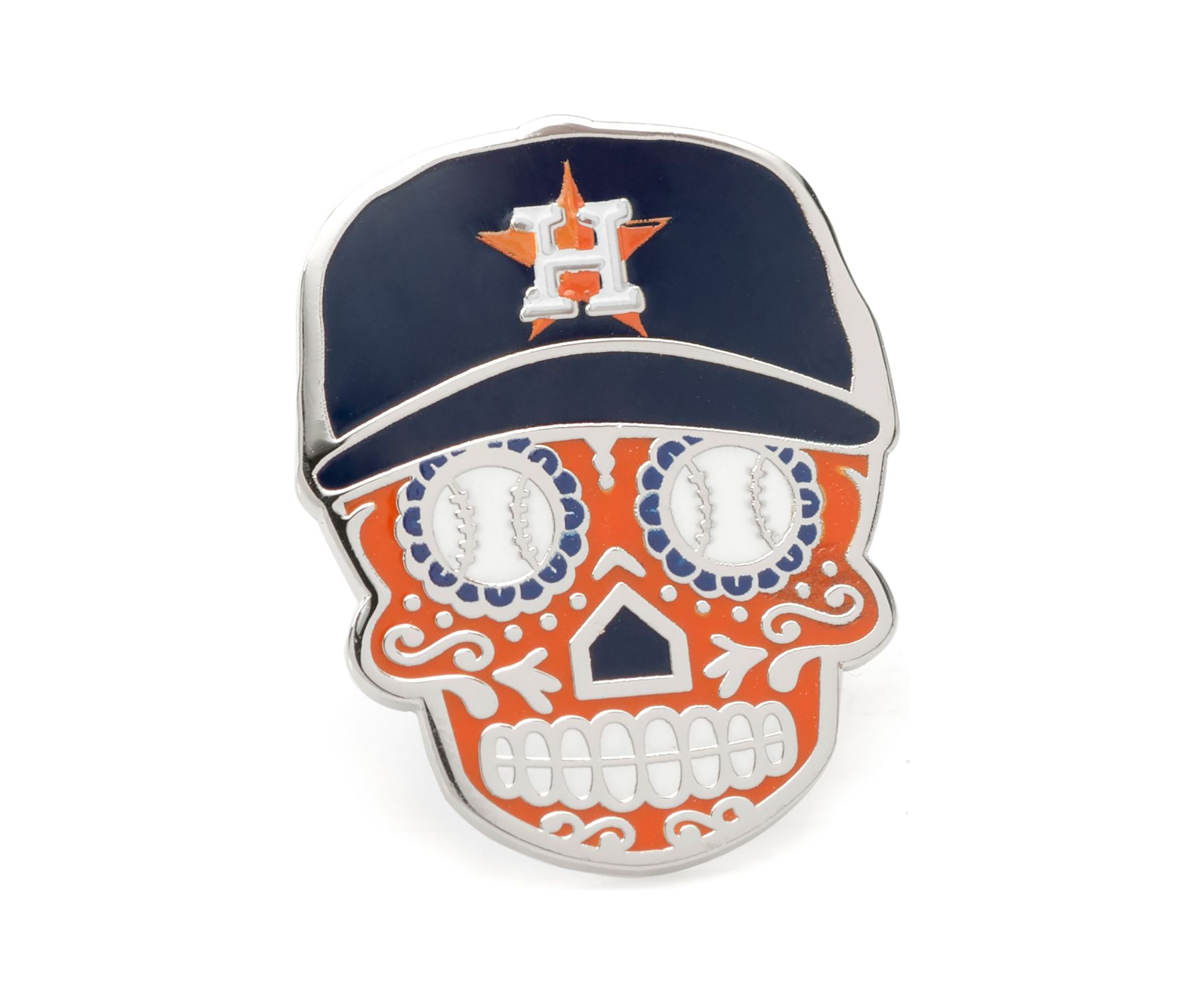 MLB Houston Astros Sugar Skull Lapel Pin